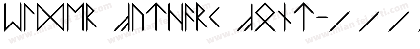 Elder Futhark Font字体转换